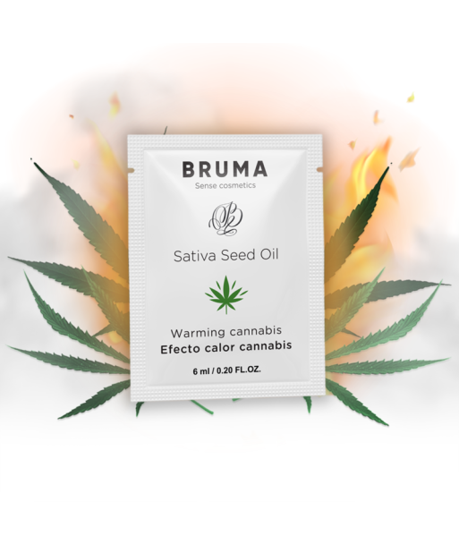 BRUMA - 6 ML GEL DESLIZANTE CON ACEITE DE SEMILLA EFECTO CALOR SABOR CANNABIS