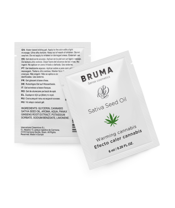 BRUMA - 6 ML GEL DESLIZANTE CON ACEITE DE SEMILLA EFECTO CALOR SABOR CANNABIS