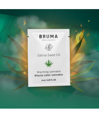 BRUMA - 6 ML GEL DESLIZANTE CON ACEITE DE SEMILLA EFECTO CALOR SABOR CANNABIS
