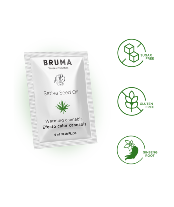 BRUMA - 6 ML GEL DESLIZANTE CON ACEITE DE SEMILLA EFECTO CALOR SABOR CANNABIS