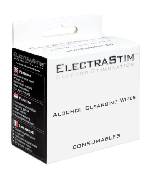 ELECTRASTIM - TOALLITAS HIGIÉNICAS CON ALCOHOL 10 UNIDADES
