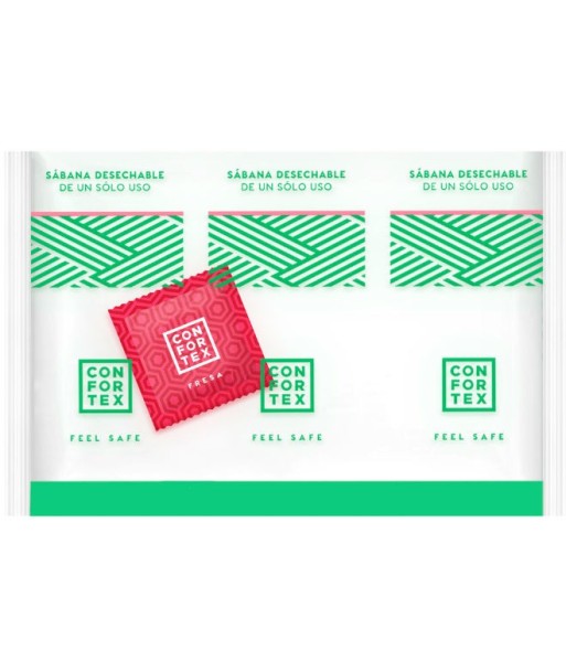 CONFORTEX - SABANAS HIGIÉNICAS DESECHABLES INVIDUAL PRESERVATIVO FRESA