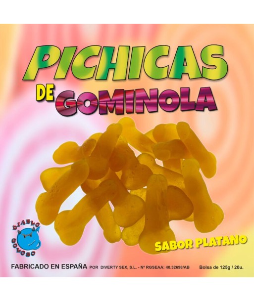 DIABLO GOLOSO - PICHITAS DE GOMINOLA PLATANO