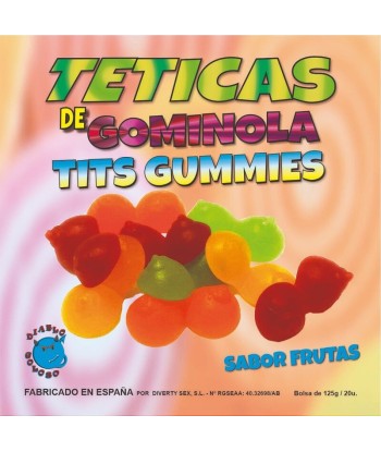 DIABLO GOLOSO - TETICAS DE GOMINOLA SURTIDAS BRILLO