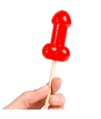 SECRETPLAY - PIRULETA PENE CARAMELO CEREZA CON EFECTO CALOR PICANTE