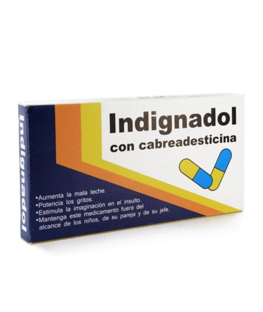 DIABLO GOLOSO - CAJA DE MEDICAMENTOS INDIGNADOL DIABLO GOLOSO - CAJA DE MEDICAMENTOS INDIGNADOL