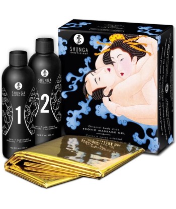 SHUNGA - GEL DE MASAJE ERÓTICO CUERPO A CUERPO ORIENTAL FRUTAS EXÓTICAS