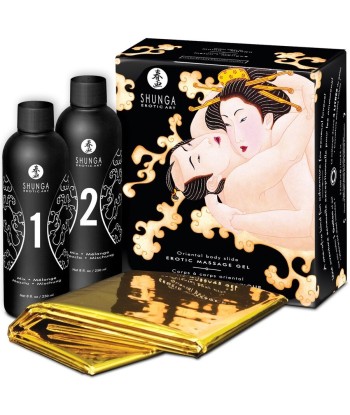 SHUNGA - GEL DE MASAJE ERÓTICO CUERPO A CUERPO ORIENTAL MELÓN MANGO