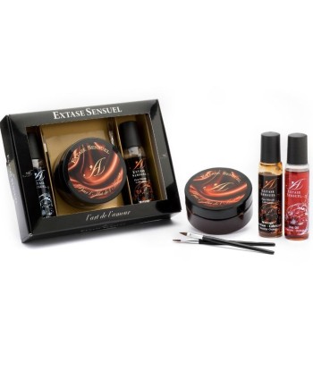 EXTASE SENSUAL - KIT COFRE CHOCOLATE AFRODISIACO