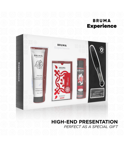 BRUMA XPERIENCE - KIT TENTACIÓN DULCE FRESA CON POTENCIADOR DE ORGASMOS