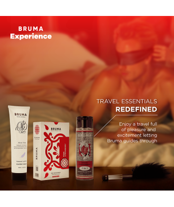 BRUMA XPERIENCE - KIT TENTACIÓN DULCE FRESA CON POTENCIADOR DE ORGASMOS