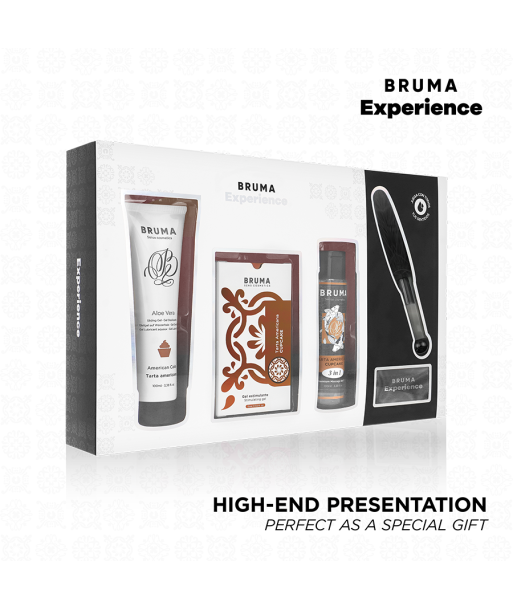 BRUMA XPERIENCE - KIT TENTACIÓN DULCE TARTA AMERICANA CON POTENCIADOR DE ORGASMOS