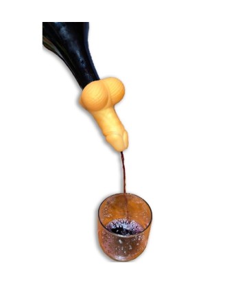 DIABLO PICANTE - DECANTADOR DE VINO FORMA PENE DORADO