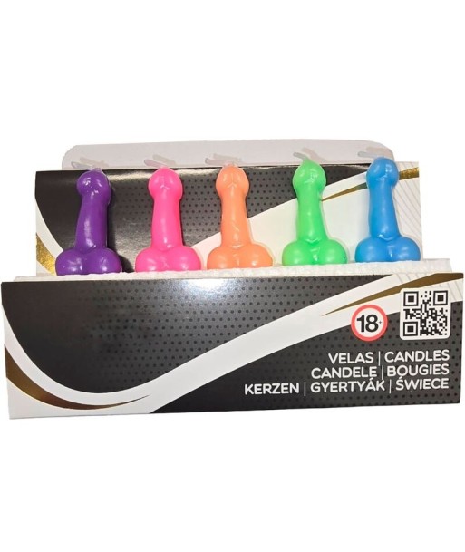 DIABLO PICANTE - CAJA 5 VELAS FORMA PENE DIFERENTES COLORES DIABLO PICANTE - CAJA 5 VELAS FORMA PENE DIFERENTES COLORES