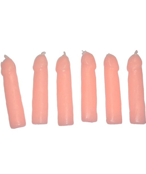 DIABLO PICANTE - 6 VELAS FORMA PENE CARNE DIABLO PICANTE - 6 VELAS FORMA PENE CARNE