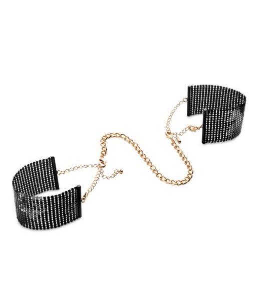 BIJOUX - DÉSIR MÉTALLIQUE ESPOSAS MALLA METALICA NEGRA
