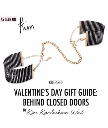 BIJOUX - DÉSIR MÉTALLIQUE ESPOSAS MALLA METALICA NEGRA