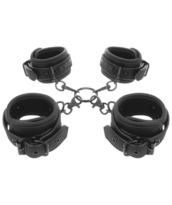 FETISH SUBMISSIVE - SET ESPOSAS MANOS Y TOBILLOS CON FORRO DE NEOPRENO