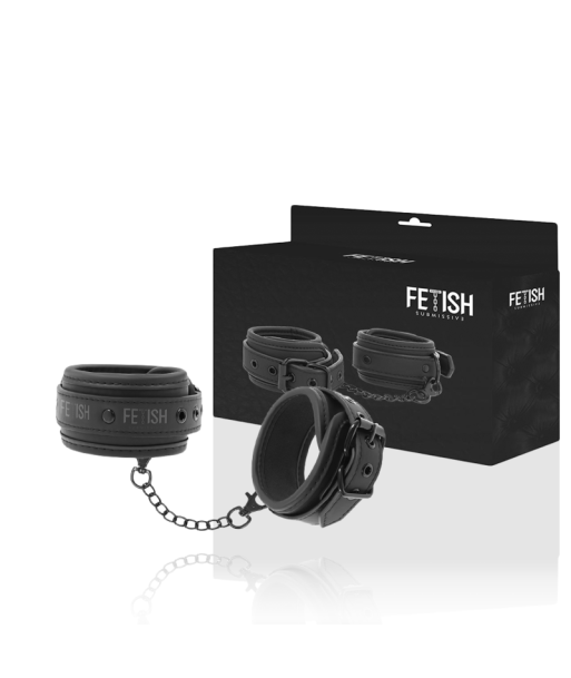 FETISH SUBMISSIVE - ESPOSAS TOBILLOS CUERO VEGANO CON FORRO DE NEOPRENO