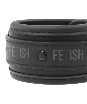 FETISH SUBMISSIVE - ESPOSAS TOBILLOS CUERO VEGANO CON FORRO DE NEOPRENO