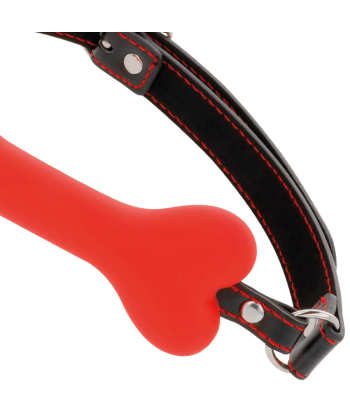 DARKNESS - MORDAZA SILICONA HUESO ROJO