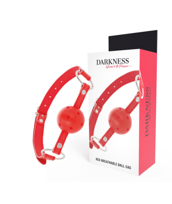 DARKNESS - MORDAZA TRANSPIRABLE ROJO