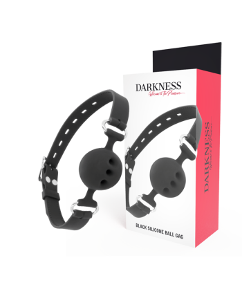 DARKNESS - MORDAZA TRANSPIRABLE SILICONA NEGRO