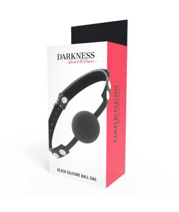 DARKNESS - MORDAZA SILICONA NEGRO