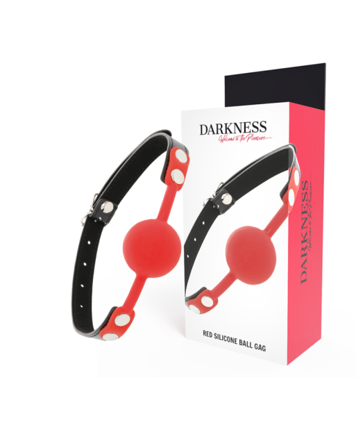 DARKNESS - MORDAZA SILICONA ROJO DARKNESS - MORDAZA SILICONA ROJO