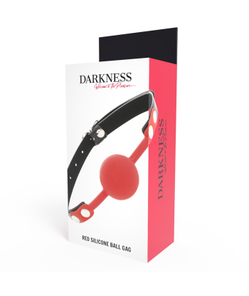 DARKNESS - MORDAZA SILICONA ROJO