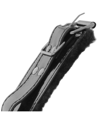 DARKNESS - ESPOSAS CUERO AJUSTABLES TOBILLOS NEGRO CON CANDADO