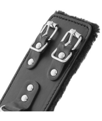 DARKNESS - ESPOSAS CUERO CON FORRO AJUSTABLES NEGRO