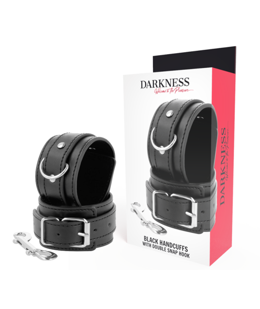 DARKNESS - ESPOSAS AJUSTABLES NEGRO CON DOBLE CINTA REFUERZO