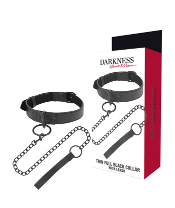 DARKNESS - COLLAR CON CADENA NEGRO