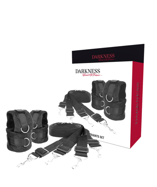 DARKNESS - SET DE ATADURAS PARA LA CAMA DARKNESS - SET DE ATADURAS PARA LA CAMA