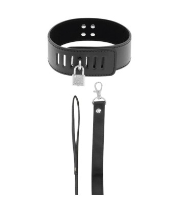 DARKNESS - COLLAR BDSM CON CANDADO NEGRO