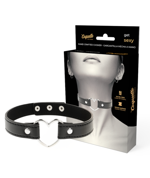 COQUETTE CHIC DESIRE - COLLAR CUERO VEGANO ACCESORIO WOMAN CORAZÓN COQUETTE CHIC DESIRE - COLLAR CUERO VEGANO ACCESORIO WOMAN CORAZÓN