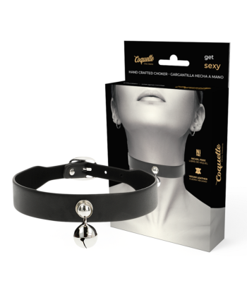 COQUETTE CHIC DESIRE - COLLAR CUERO VEGANO ACCESORIO WOMAN CASCABEL
