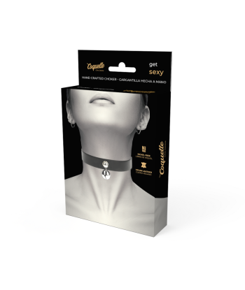 COQUETTE CHIC DESIRE - COLLAR CUERO VEGANO ACCESORIO WOMAN CASCABEL