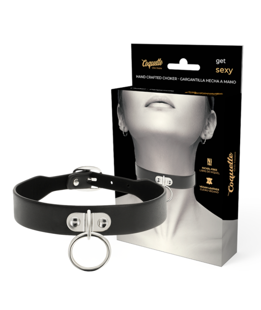 COQUETTE CHIC DESIRE - COLLAR CUERO VEGANO ACCESORIO WOMAN FETISH