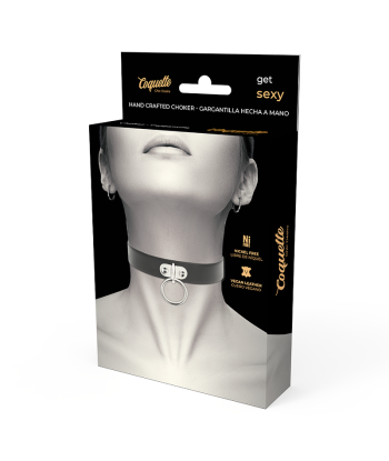 COQUETTE CHIC DESIRE - COLLAR CUERO VEGANO ACCESORIO WOMAN FETISH
