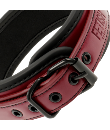 FETISH SUBMISSIVE DARK ROOM - COLLAR CON CADENA CON FORRO DE NEOPRENO
