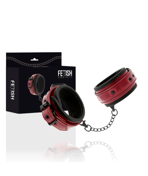 FETISH SUBMISSIVE DARK ROOM - ESPOSAS CUERO VEGANO CON FORRO DE NEOPRENO FETISH SUBMISSIVE DARK ROOM - ESPOSAS CUERO VEGANO CON FORRO DE NEOPRENO