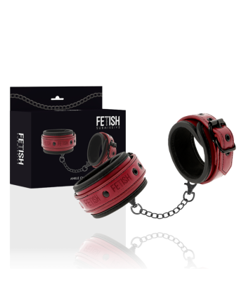 FETISH SUBMISSIVE DARK ROOM - ESPOSAS TOBILLOS CUERO VEGANO CON FORRO DE NEOPRENO
