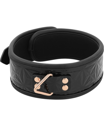 BEGME - BLACK EDITION COLLAR CUERO VEGANO CON FORRO DE NEOPRENO