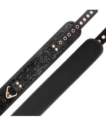 BEGME - BLACK EDITION COLLAR CUERO VEGANO CON FORRO DE NEOPRENO