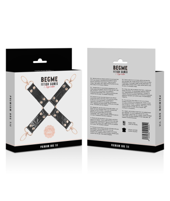 BEGME - BLACK EDITION HOG TIE CUERO VEGANO