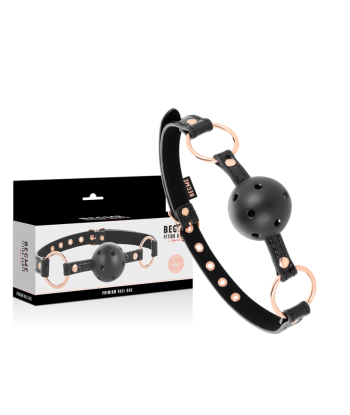 BEGME - BLACK EDITION MORDAZA CUERO VEGANO