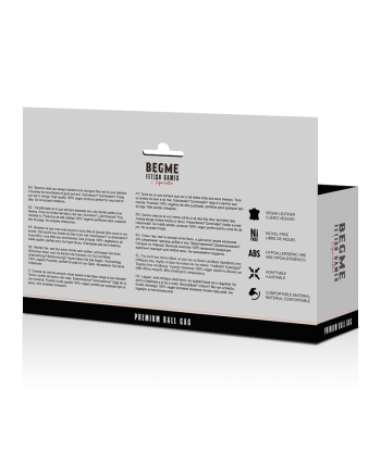 BEGME - BLACK EDITION MORDAZA CUERO VEGANO