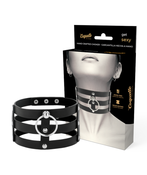 COQUETTE CHIC DESIRE - CHOKER CUERO VEGANO ESTILO FETISH COQUETTE CHIC DESIRE - CHOKER CUERO VEGANO ESTILO FETISH